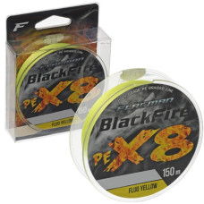 шнур Flagman Blackfire PE X8 150м. Fluo Yellow #0,6 0,128мм.   X8B-06