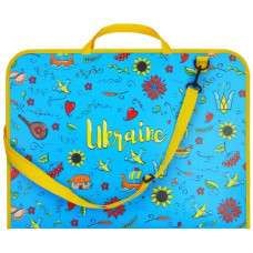 портфель Maxi пластиковий А3 на блискавці з ручками "Vyshyvanka"  МХ30003-06  (20)