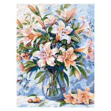 картина за номер. Ідейка 30х40см. "Квіткова поема"  КНО3281