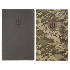 блокнот Buromax Military А5/64арк., обкл. та блок з синтетичного каменю, клітинка  ВМ.295190 (20/60)