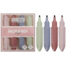 набір текст-маркерів Buromax Morandi Style 4кол. 1-4мм.  ВМ.8908-94  (18/216)