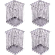 стакан для ручок J.Otten металевий сітка 8х8х10см. квадратн. срібло  DSCN3545-S  (12/96)