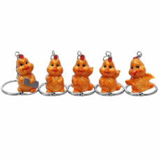 брелок J.Otten K8098 "Курча з горошима" керамічний mix 3,5см.  (24)
