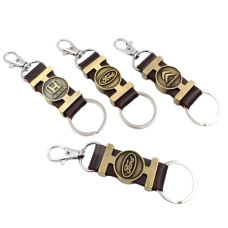 брелок шкірзам + метал марки машин  4710  (12)