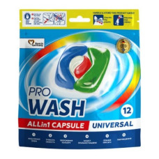 капсули для прання Pro Wash Universal 12шт.