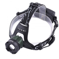 ліхтарик налобний Police на 2 акум. 18650, zsignal light, zoom, зар. microUSB, White+Red  2188-2XPE