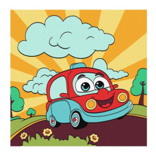 картина за номер. Ідейка 25х25см. дитяча "Захоплююча подорож"  КНО6106