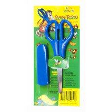 ножиці Peppy Pinto SP1004SВ  дитячі 13.5см з чохлом на бліст. (12/360)