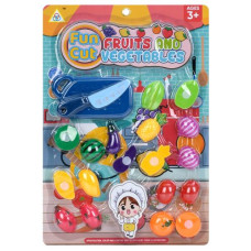 продукти на липучці овочі/фрукти, дошка, ніж, на бліст. 28х41х2,5см.  611-80  (96)