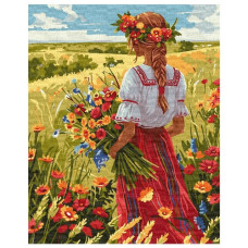 картина за номер. Ідейка 40х50см. "У рідних полях"  КНО8448