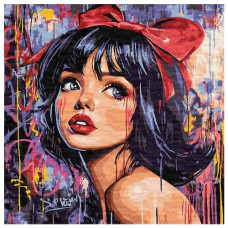 картина за номер. Ідейка 40х40см. "Сучасна Білосніжка"  КНО8601