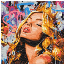 картина за номер. Ідейка 40х40см. "Сучасна Спляча красуня"  КНО8603