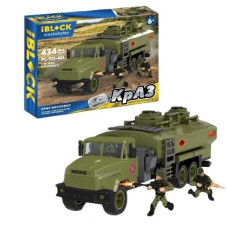 конструктор IBLOCK Армія КрАЗ бензовоз 434 дет., 2 фігурки, в кор. 36х5х23см.  PL-921-461  (12)