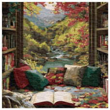 картина за номер. Ідейка 40х40см. "Гірська мрія"  КНО6414