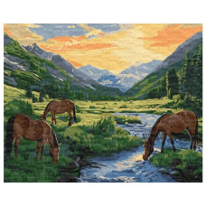 картина за номер. Ідейка 40х50см. "Передсвітанковий час"  КНО6605