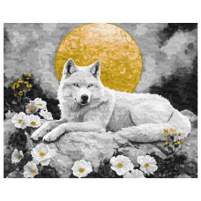 картина за номер. Ідейка 40х50см. "Під світлом місяця" з фарбами металік  КНО6707