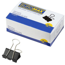 біндер Buromax чорн. 19мм   ВМ.5305  (12/144/3600)