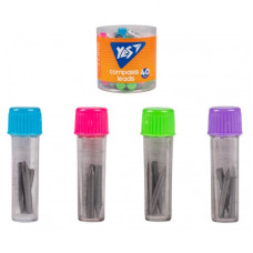 грифелі для циркуля YES 3шт.  1,8мм. в пласт. тубусі  220100  (40/480/3840)