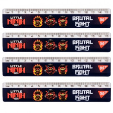 лінійка YES 15см. "Ninja"  370661  (20/100)