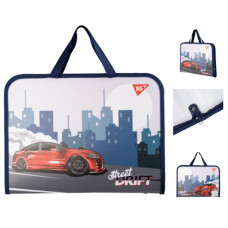 тека-портфель YES FC на блискавці з тканинними ручками "Drift Attack"  492245  (12/48)
