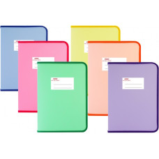 тека Maxi МХ31647 пластикова на блискавці А4, фактура "тканина", непрозора  (30)