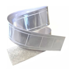 пов'язка світловідбивна (флікер) на липучці, ПВХ, 55х2,5см. біла  Е30815  (1/100)