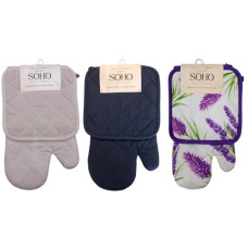 кухонный набор Soho прихватка + рукавичка, бавовна 100%