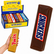 іграшка-антистрес сквіш Butter масло Twix/Snickers/Bounty мікс 23см.  712340  (12/144)