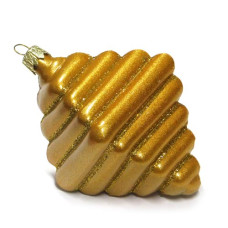 іграшка ялинкова "Піраміда" 10,5х6,5см. бархат  (15/360)