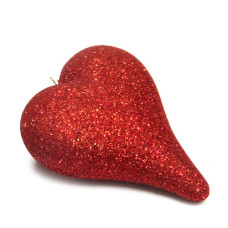 іграшка  ялинкова "Сердечко" 10см.  (15/375)