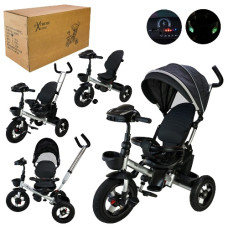 велосипед триколісний, гумові колеса 12"/10", гальма, пульт  TR2406  (1)