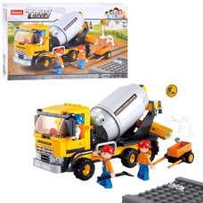 конструктор Sluban бетонозмішувач, тачка, фигурки, 248 дет. в кор. 38х23,5х6см.  М38 В0550  (16)