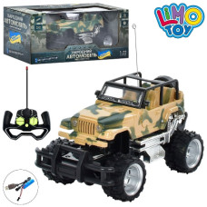 джип р/к 17см., 1:22, акум., USB-зар., аморт., гум. кол., в кор. 25х13,5х11,3см.  М 4963  (18)