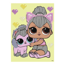 алмазна мозаїка Ідейка 15х20см. "LOL Surprise! Kitty Queen With Kitty Kitty" без підрамника  AML1206