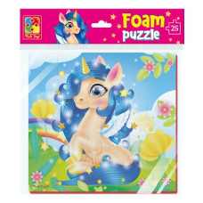 м`які пазли 22х23см. "Єдинорог" (англ.) Vladi Toys  VT1109-07