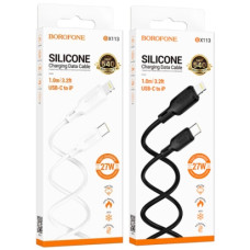 кабель Borofone Lenny PD silicone USB to Lightning 1м. 27W  BX113