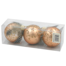кульки ялинкові в кор. 8см. 3шт. 9376  (3/384)