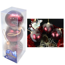 кульки ялинкові в кор. 8см. 3шт. 9377  (3/384)