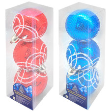 кульки ялинкові в кор. 8см. 3шт. 9387  (3/384)