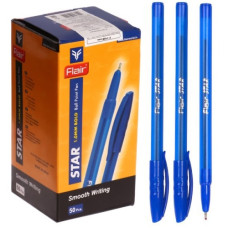 ручка Flair кульк. масл. Star синя  1188  (50/2000)