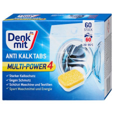таблетки для очищення пральних машин від вапняного нальоту Denkmit 60шт.