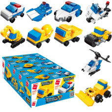 конструктор транспорт від 30 дет. в кор., 10шт. в диспл. 15х23,5х7,5см.  2105  (600)