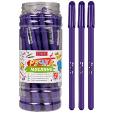 ручка в банці 1 Вересня "Amazik" кульк. масл. фіолетова 0,7мм.  412233   (30/600/2400)
