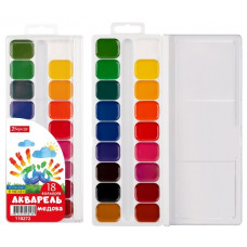 фарби акварельні 1 Вересня 18кол. без пензлика  110272  (30)