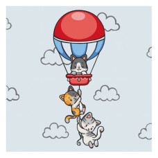 картина за номер. Art Craft дитяча 30х30см. "Кошенята подорожують"  15566-АС