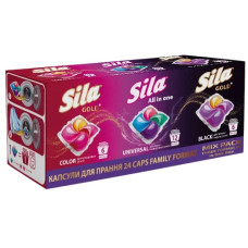 капсули для прання Sila Mix Pack 24шт. (12шт.х21гр., 12шт.х19гр.)