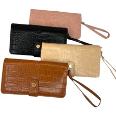 гаманець жіночий PU 19,2х10,5см. з кнопкою та ручкою  932  (120)