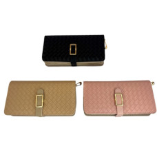 гаманець жіночий PVC 19,5х10,5см. з кнопкою  YJ007  (120)