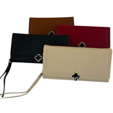 гаманець жіночий PVC 19,5х10,5см. з кнопкою та ручкою  YJ004  (120)