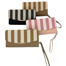 гаманець жіночий PVC 19,5х10,5см. з кнопкою  YJ005  (120)